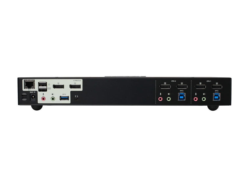 IOGEAR 2-Port 4K Dual View DisplayPort KVMP with USB 3.0 and Audio(TAA). KVM