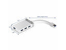 TRENDnet TU3-H4E 4-Port USB 3.0 Mini Hub with integrated 14cm (5.5 in) USB 3.0