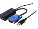 TRIPP LITE B078-101-USB-8 KVM Switch USB Server Interface Unit HD15 USB RJ45 8
