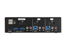 TRIPP LITE B004-DPUA2-K 2-Port DisplayPort KVM Switch w/Audio, Cables and USB