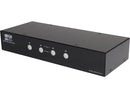 TRIPP LITE B004-DPUA4-K 4-Port DisplayPort KVM Switch w/Audio, Cables and USB