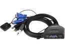 TRIPP LITE B032-VU2 2-Port USB/VGA Cable KVM Switch with Cables and USB