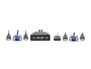 TRIPP LITE B032-VU2 2-Port USB/VGA Cable KVM Switch with Cables and USB