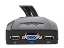 TRIPP LITE B032-VU2 2-Port USB/VGA Cable KVM Switch with Cables and USB