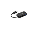 Aluratek AUH2304F 4-Port USB 3.0 SuperSpeed Hub with Attached Cable