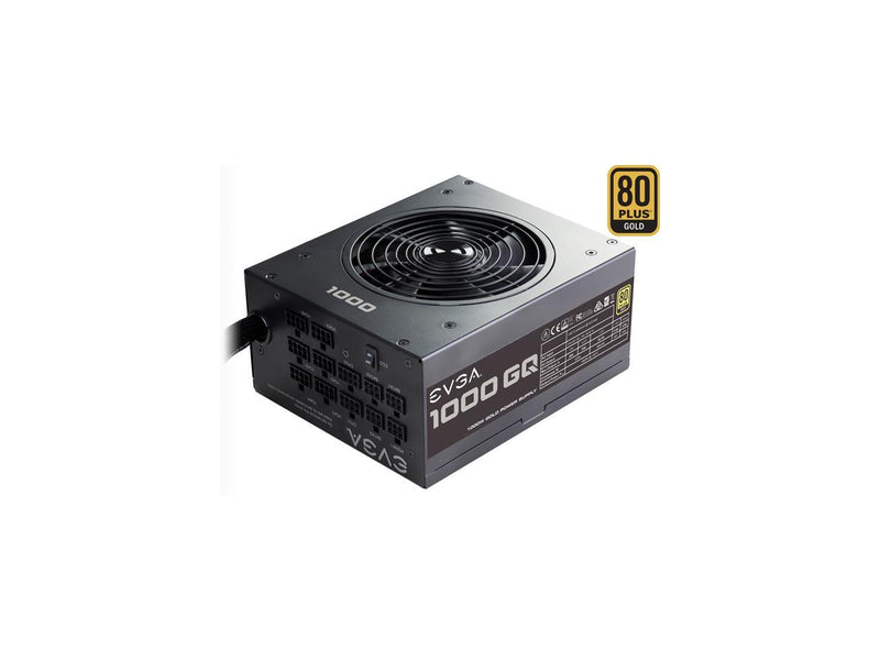 EVGA 1000GQ 210-GQ-1000-V1 GQ 80 Plus Gold, 1000W ECO Mode Semi Modular Power