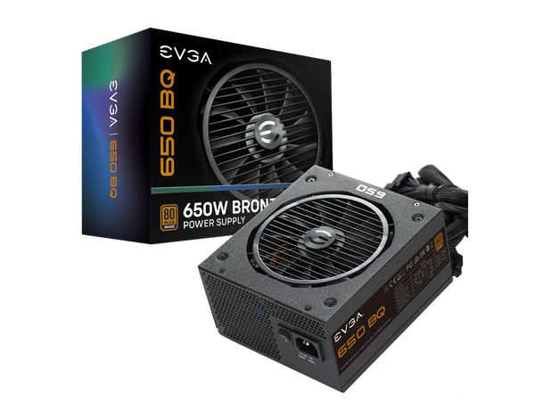 EVGA 650 Bq, 80+ Bronze 650W, Semi Modular, 5 Year Warranty, Includes