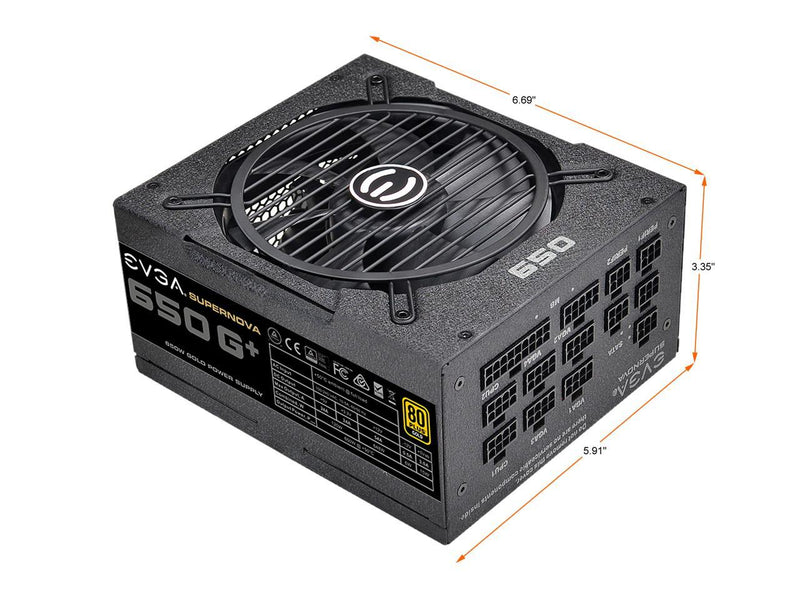 EVGA SuperNOVA 120-GP-0650-X1, 650 G+, 80 Plus Gold 650W, Fully Modular