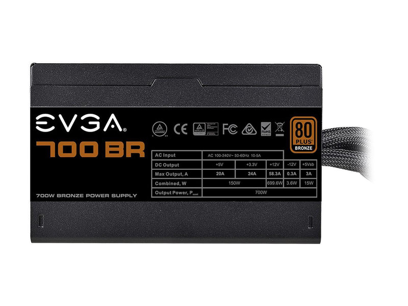 EVGA 700 BR 100-BR-0700-K1 700 W ATX12V / EPS12V SLI CrossFire 80 PLUS BRONZE