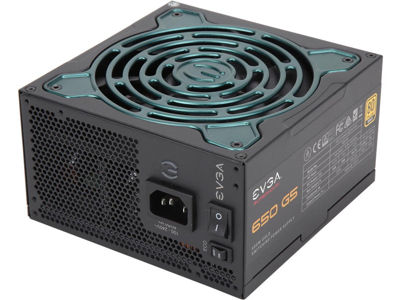 EVGA SuperNOVA 650 G5, 80 Plus Gold 650W, Fully Modular, ECO Mode with Fdb Fan,