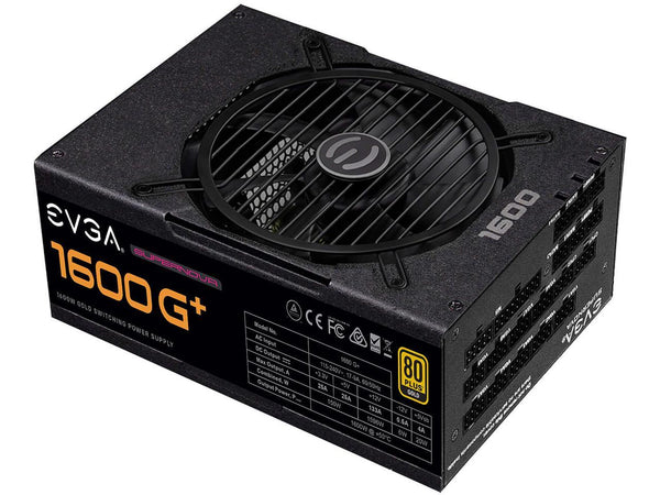 EVGA SuperNOVA 1600 G+, 80+ GOLD 1600W, Fully Modular, 10 Year Warranty,