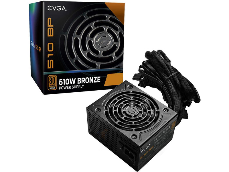 EVGA 510 BP, 80+ BRONZE 500W + 10W, 3 Year Warranty, Power Supply