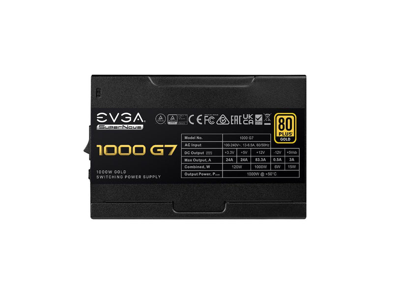 EVGA SuperNOVA 1000 G7 220-G7-1000-X1 1000 W ATX12V / EPS12V SLI CrossFire 80