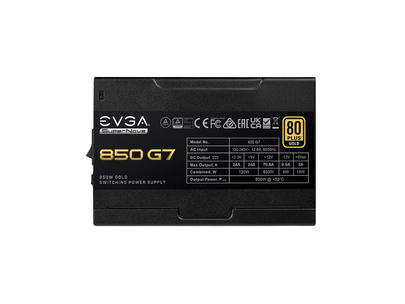 EVGA SuperNOVA 850 G7 220-G7-0850-X1 850 W ATX12V / EPS12V SLI CrossFire 80 PLUS