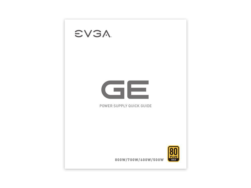 EVGA 700 GE, 80 Plus Gold 700W, Eco Mode, Power Supply 200-GE-0700-V1