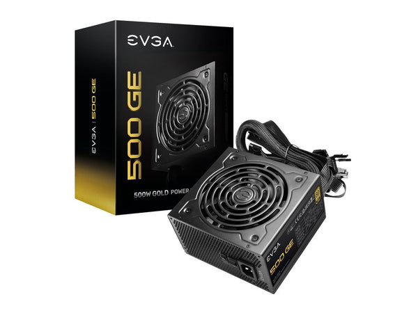 EVGA 500 GE, 80 Plus Gold 500W, Eco Mode, Power Supply 200-GE-0500-V1