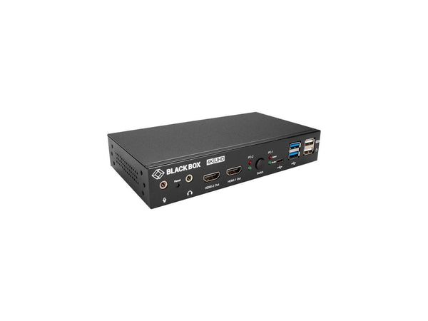 Black Box KVD200-2H KVM Switch Dual Monitor - UHD 4K 60, Dual-Head, HDMI, USB