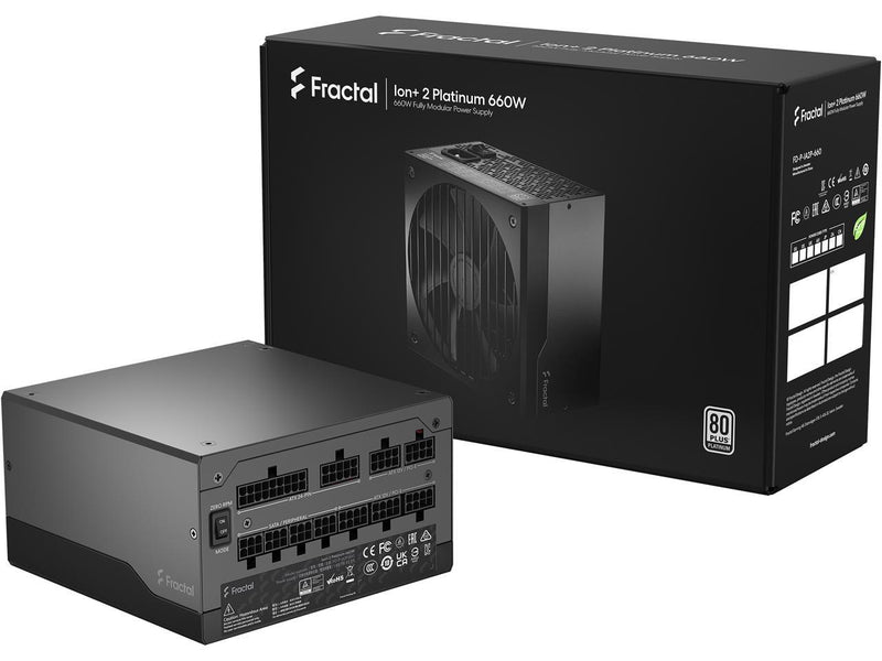 Fractal Design Ion+ 2 Platinum 660W - Internal, ATX PS/2-120 V AC, 230