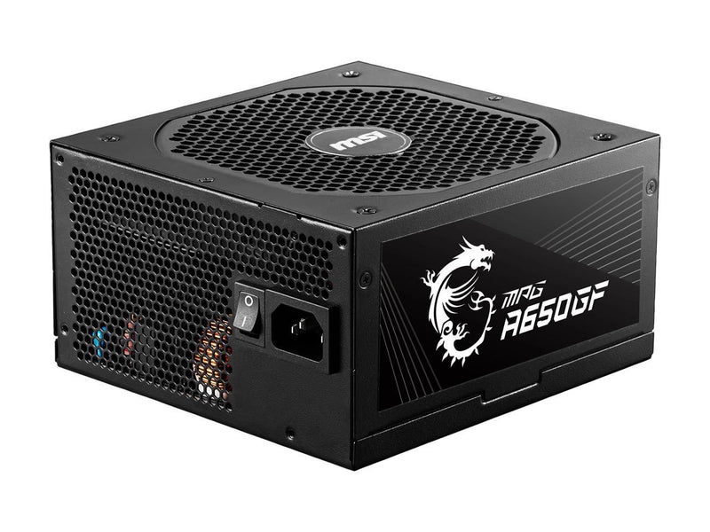 MSI MPG Series A650GF Power Supply (PSU): 650 Watt, Full Modular, 80 PLUS