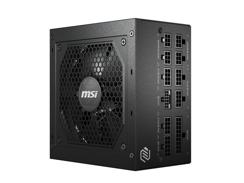 MSI - MAG A850GL PCIE 5.0, 80 GOLD Fully Modular Gaming PSU, 12VHPWR Cable, ATX