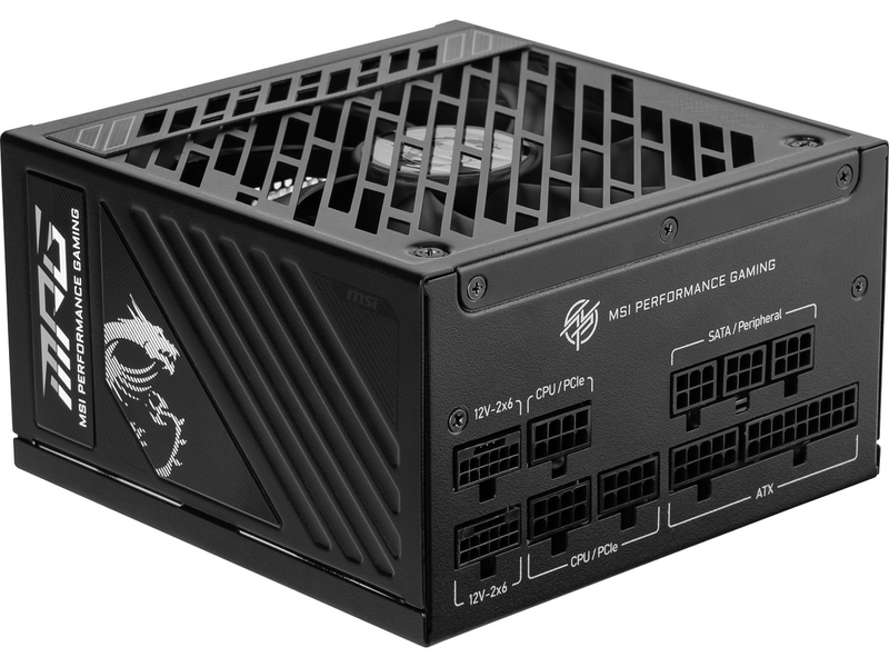 MSI - MPG A850GS PCIE5, 80+ Gold Full Modular Gaming PSU, 12V-2x6 Cable, 5080
