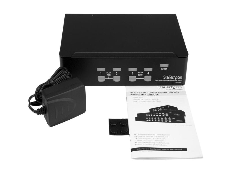 StarTech.com SV431DUSB 4 Port StarView USB Console KVM switch with OSD