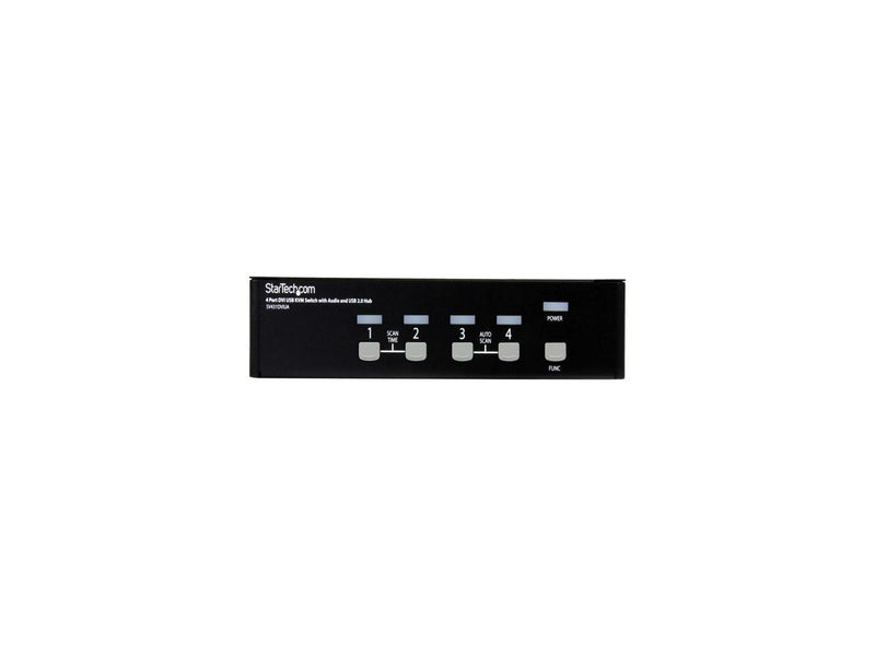StarTech.com SV431DVIUA 4 Port DVI USB KVM Switch with Audio and USB 2.0 Hub