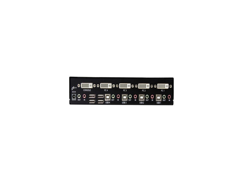 StarTech.com SV431DVIUA 4 Port DVI USB KVM Switch with Audio and USB 2.0 Hub
