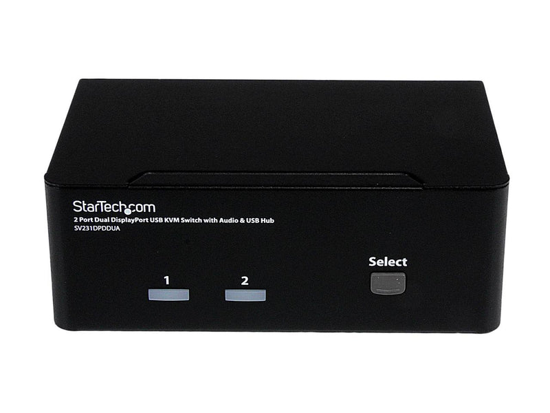 StarTech.com SV231DPDDUA 2 Port USB KVM Switch with Audio & USB 2.0 Hub