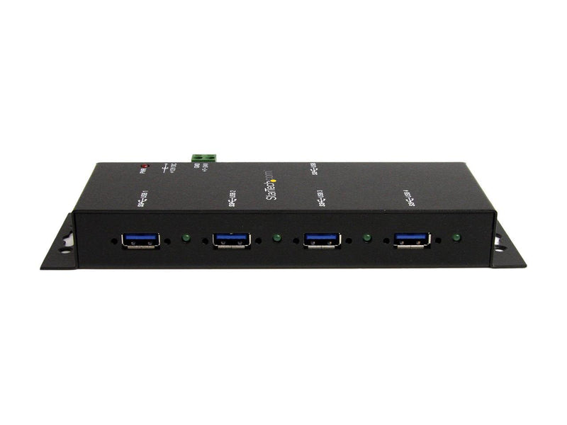 StarTech.com ST4300USBM Mountable USB 3.0 hub - Industrial - Rugged - Black