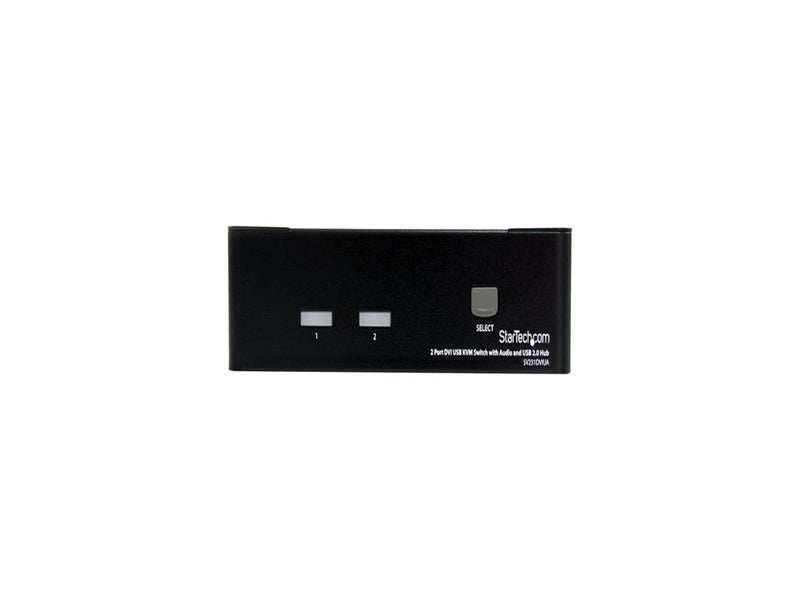 StarTech.com SV231DVIUA 2 Port DVI USB KVM Switch with Audio and USB 2.0 Hub