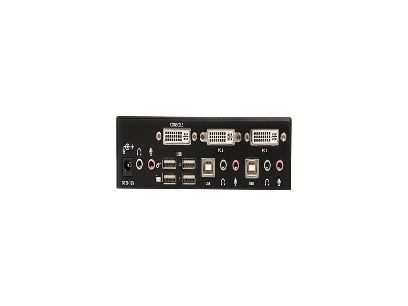 StarTech.com SV231DVIUA 2 Port DVI USB KVM Switch with Audio and USB 2.0 Hub