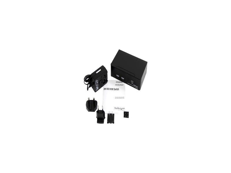 StarTech.com SV231DVIUA 2 Port DVI USB KVM Switch with Audio and USB 2.0 Hub