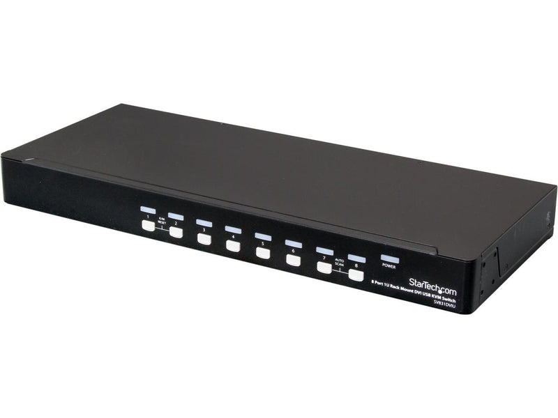 StarTech.com SV831DVIU 8 Port 1U Rackmount DVI USB KVM Switch