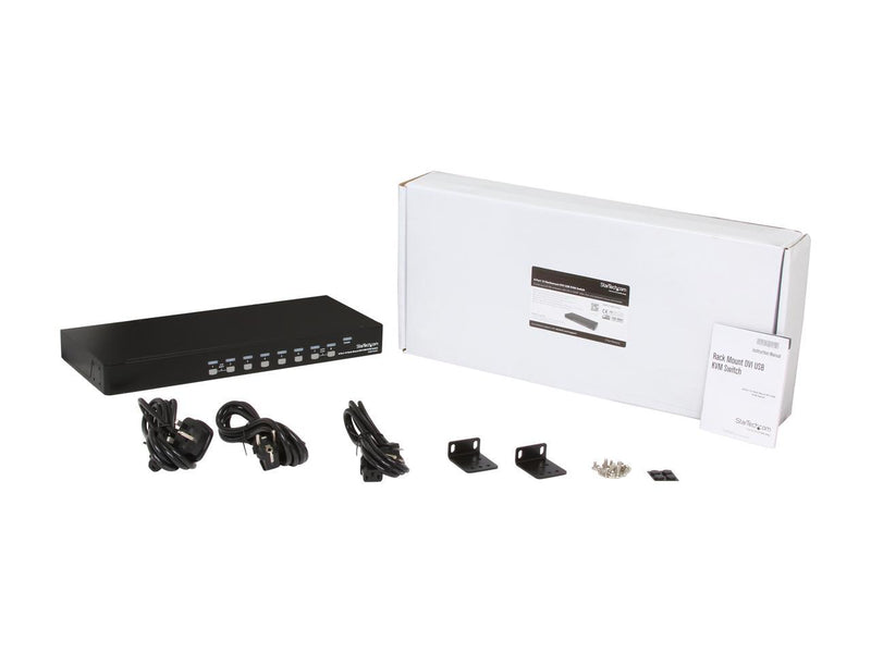 StarTech.com SV831DVIU 8 Port 1U Rackmount DVI USB KVM Switch