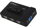 StarTech.com ST7320USBC 6 Port USB 3.0 & USB 2.0 Hub with 2A Charging Port - 2x