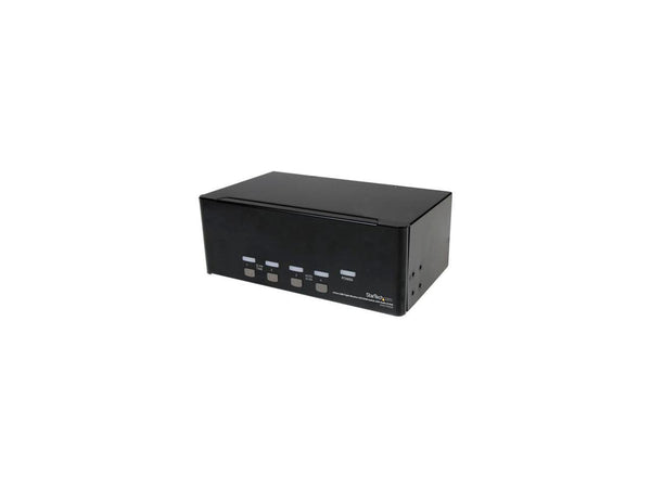 StarTech.com 4 Port Triple Monitor DVI USB KVM Switch with Audio & USB 2.0 Hub