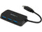 StarTech.com ST4300MINU3B 4 Port USB 3.0 Hub - Built-in Cable - Compact -