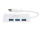 StarTech.com ST4300MINU3W 4 Port USB 3.0 Hub - Built-in Cable - Compact -