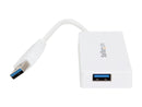 StarTech.com ST4300MINU3W 4 Port USB 3.0 Hub - Built-in Cable - Compact -