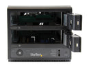 StarTech.com S352BU33RER 3.5" Black SATA III USB 3.0 / eSATA Dual-Bay Trayless