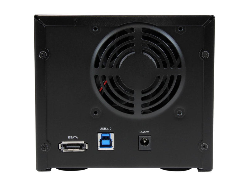 StarTech.com S352BU33RER 3.5" Black SATA III USB 3.0 / eSATA Dual-Bay Trayless