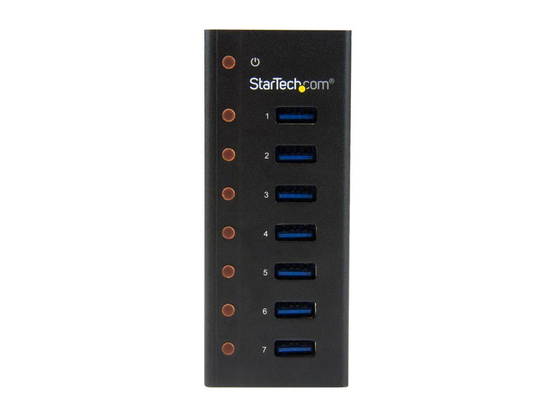 StarTech.com ST7300U3M 7 Port USB 3.0 Hub - Metal Enclosure - Desktop or Wall