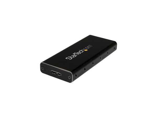 StarTech.com USB 3.1 Gen 2 (10Gbps) mSATA Drive Enclosure - Aluminum - Portable