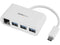 StarTech HB30C3A1GEA USB-C to Ethernet Adapter with 3 Port USB C Hub - Gigabit -