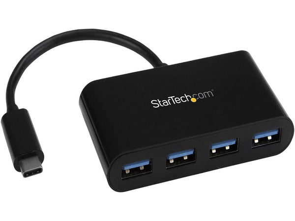 StarTech.com HB30C4AB USB C Hub - 4 Port USB C to USB-A (4x) - Bus Powered USB