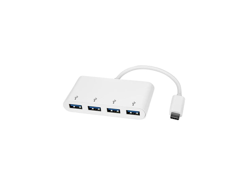 StarTech.com HB30C4ABW 4-Port USB-C Hub - USB-C to 4 x USB-A - USB 3.0 Hub - Bus