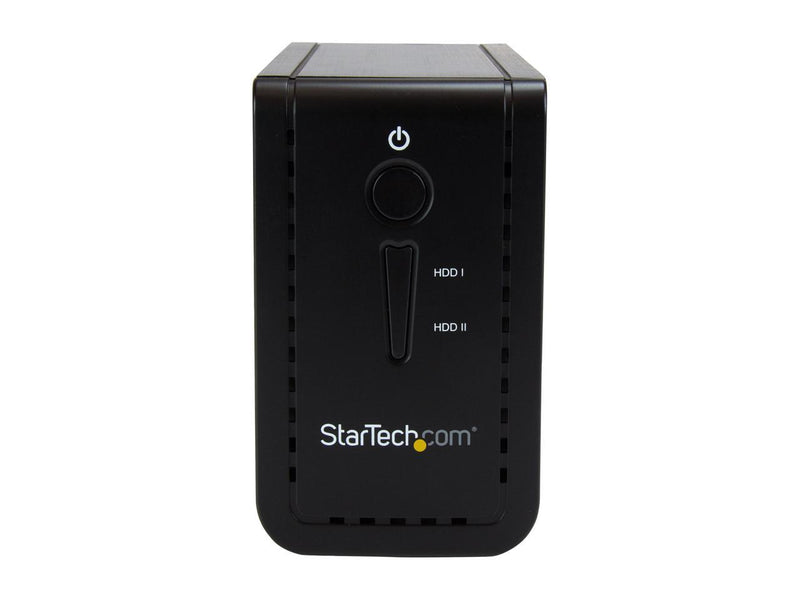 StarTech.com S352BU313R Aluminum / Plastic 3.5" Black 2 x SATA Data & Power