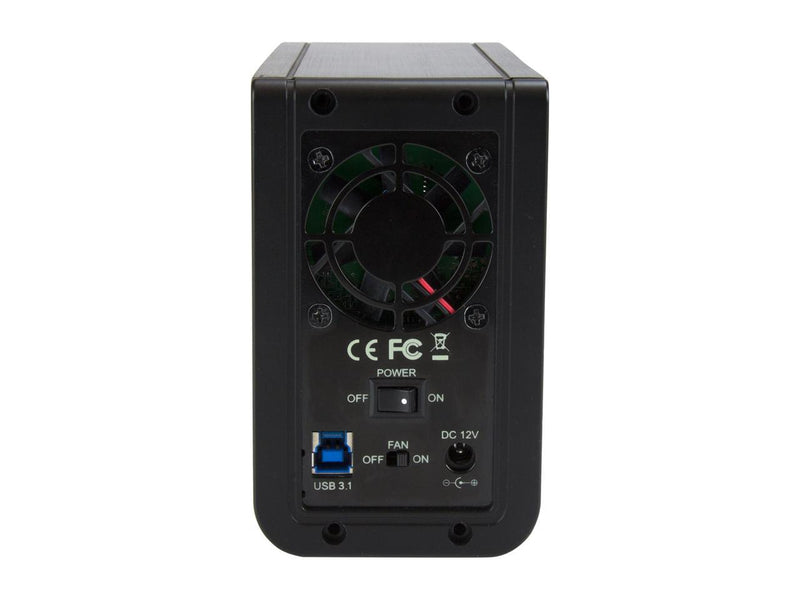 StarTech.com S352BU313R Aluminum / Plastic 3.5" Black 2 x SATA Data & Power