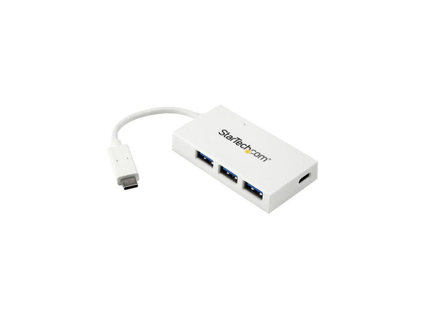 StarTech HB30C3A1CFBW StarTech.com USB C Hub - White - 4 Port USB-C to USB-A